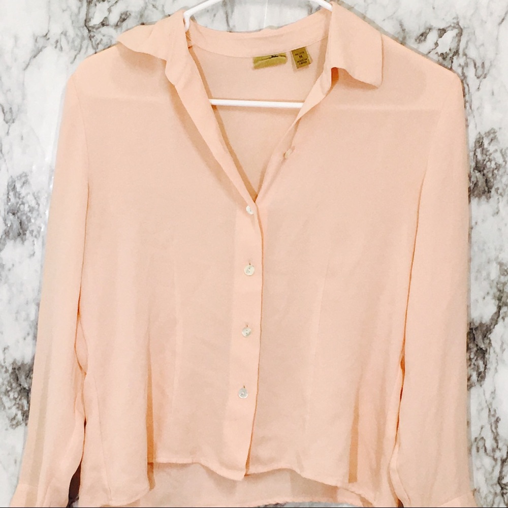 Calson Blush Button Down Blouse! - image 3